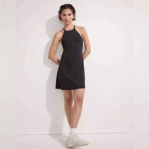 NEW Madewell Flex Fitness Athletic Black Cross Back Strappy Dress- Small